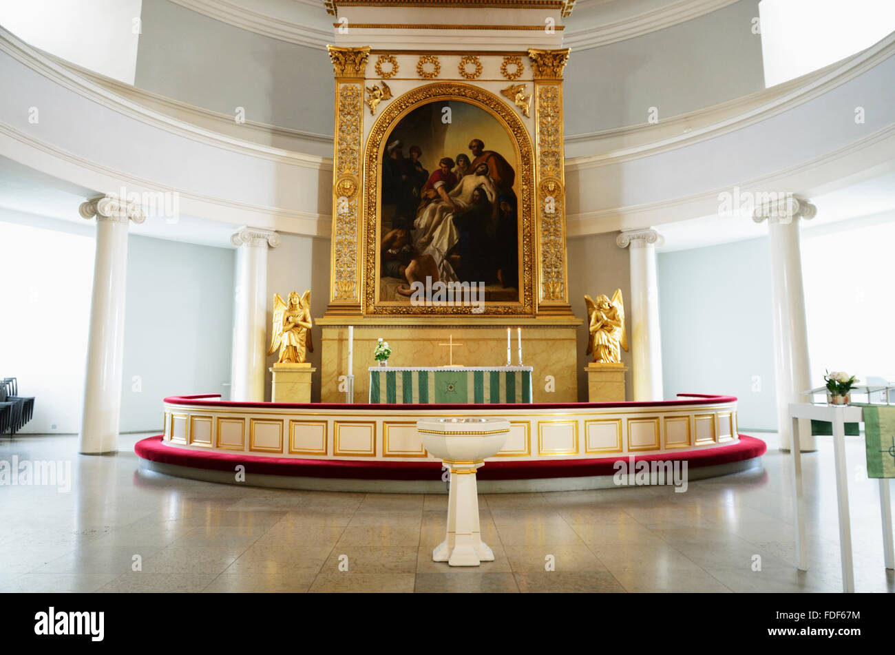 Lutherische Kathedrale in der alten Stadt von Helsinki, Finnland Stockfoto