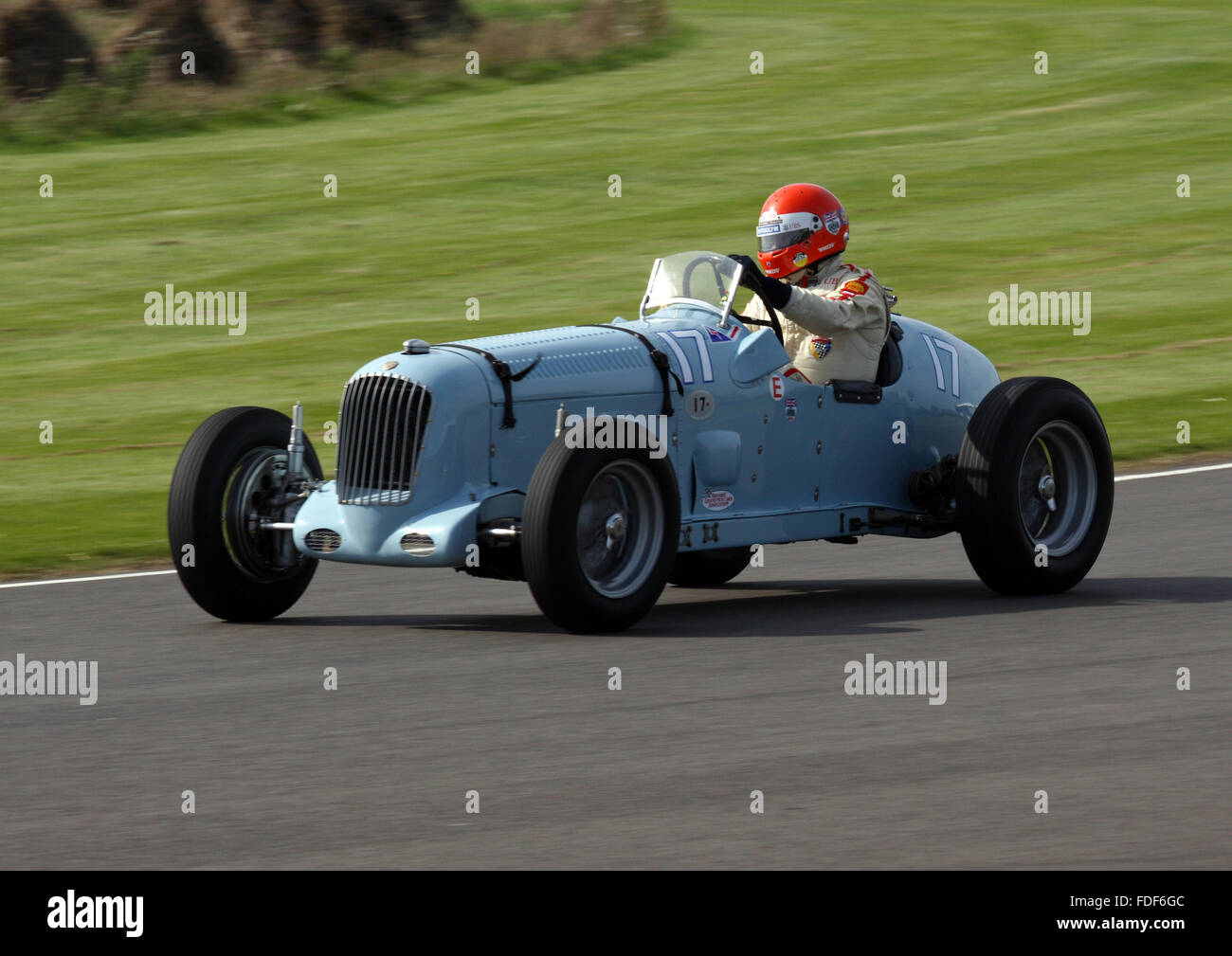 Parnell-MG Rennen in Goodwood Revival 2015, Goodwood Trophy. Stockfoto