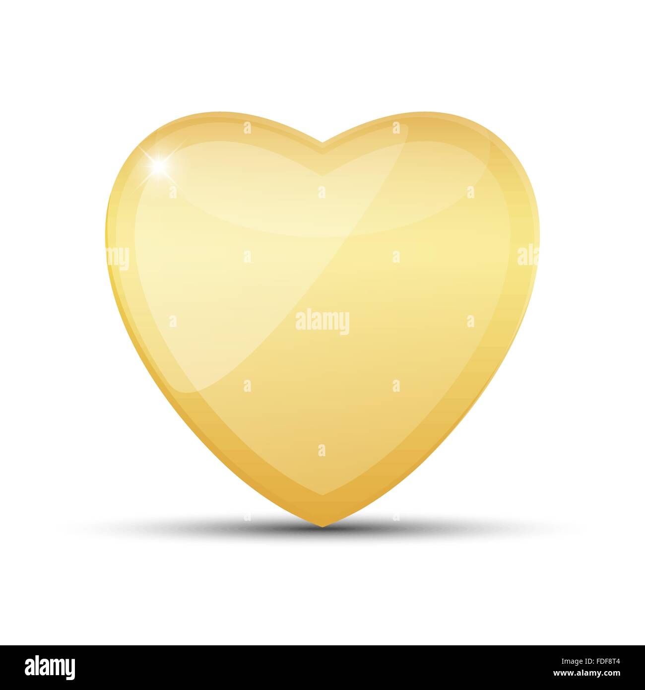 Vektor-Illustration eines abstrakten goldenes Herz für Ihr design Stock Vektor