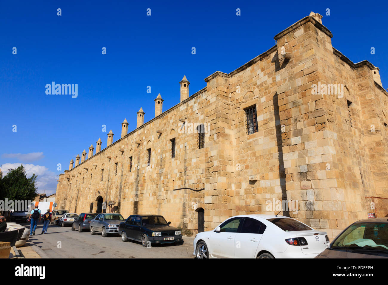 Büyük Han, Nord Nicosia, Nordzypern. Stockfoto