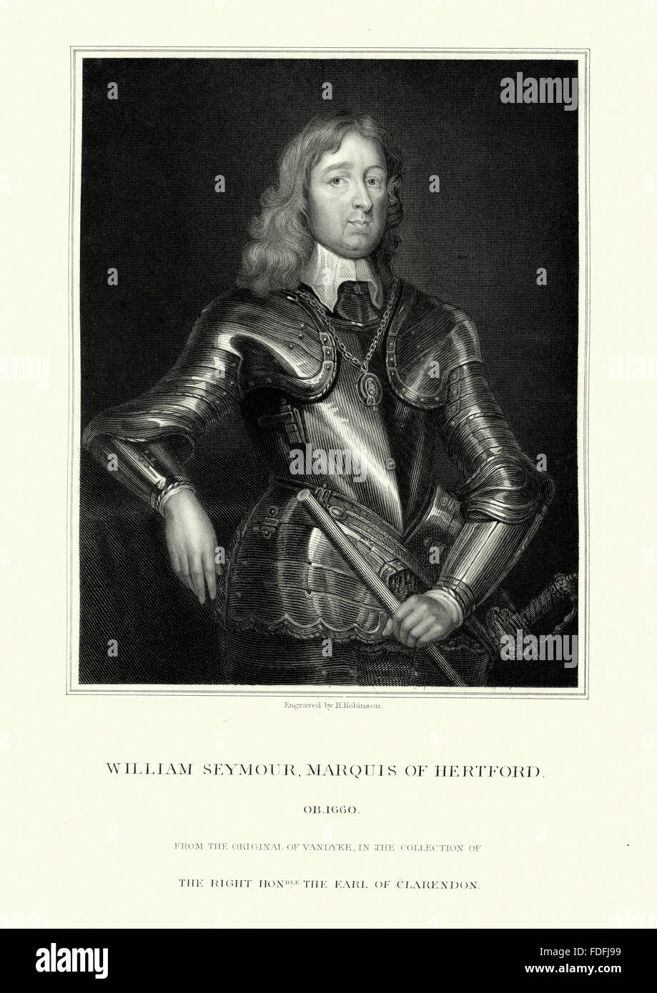 William Seymour, 2. Duke of Somerset (1588 – 24. Oktober 1660) einen englischen Adligen und Royalist Kommandanten in der englischen Civil Stockfoto