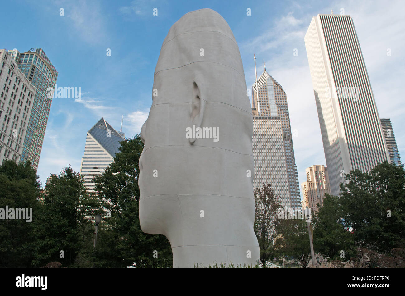 Chicago, Illinois, Usa: Skulptur 1004 Porträts des spanischen Künstlers Jaume Plensa im Millennium Park Stockfoto