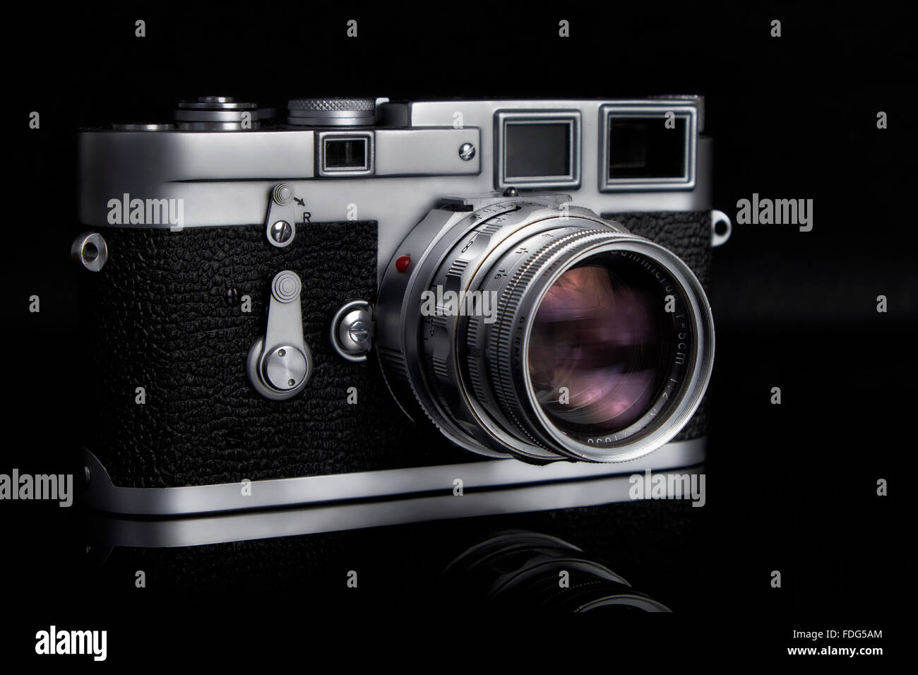Film Kamera. Legendäre vintage Leica M3 film Kamera Stockfoto