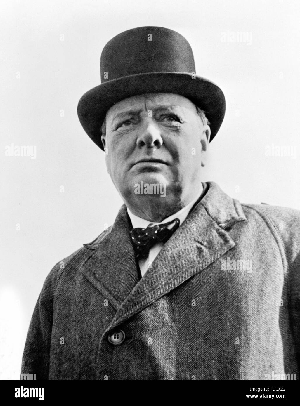 Winston Churchill. Porträt der britische Premierminister Sir Winston Churchill, c 1942 Stockfoto