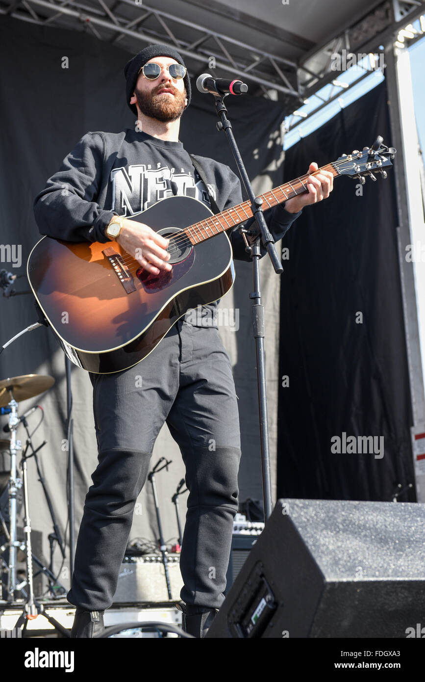 Philadelphia, Pennsylvania, USA. 31. Januar 2016. X-Botschafter, SAM HARRIS, Durchführung bei Radio 104.5 Winter Jam @ XFinity Live in Philadelphia Pa Credit: Ricky Fitchett/ZUMA Draht/Alamy Live News Stockfoto