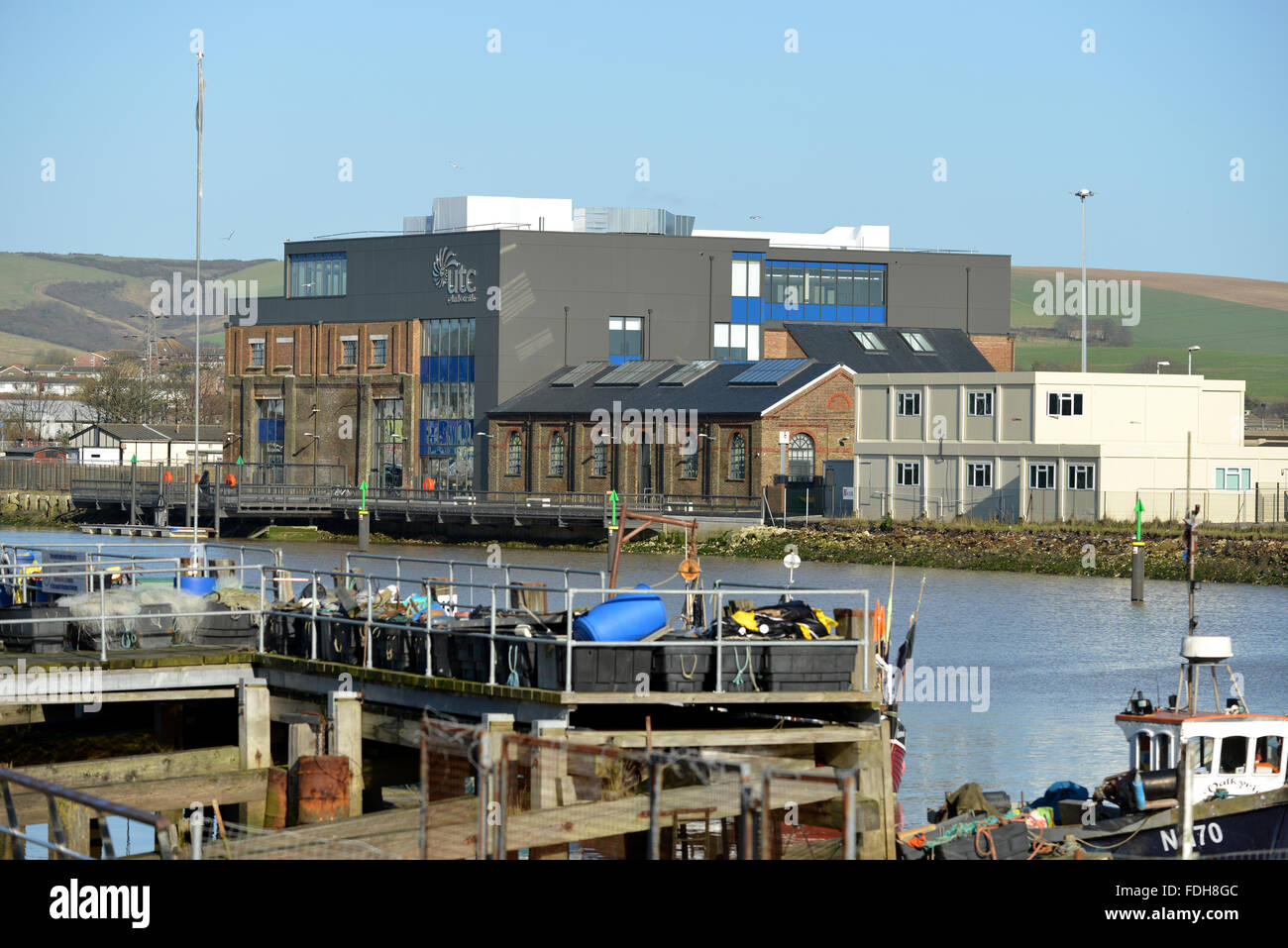 UTC@Harbourside, Newhaven, Großbritannien. Neue Technologie-Hochschule Stockfoto