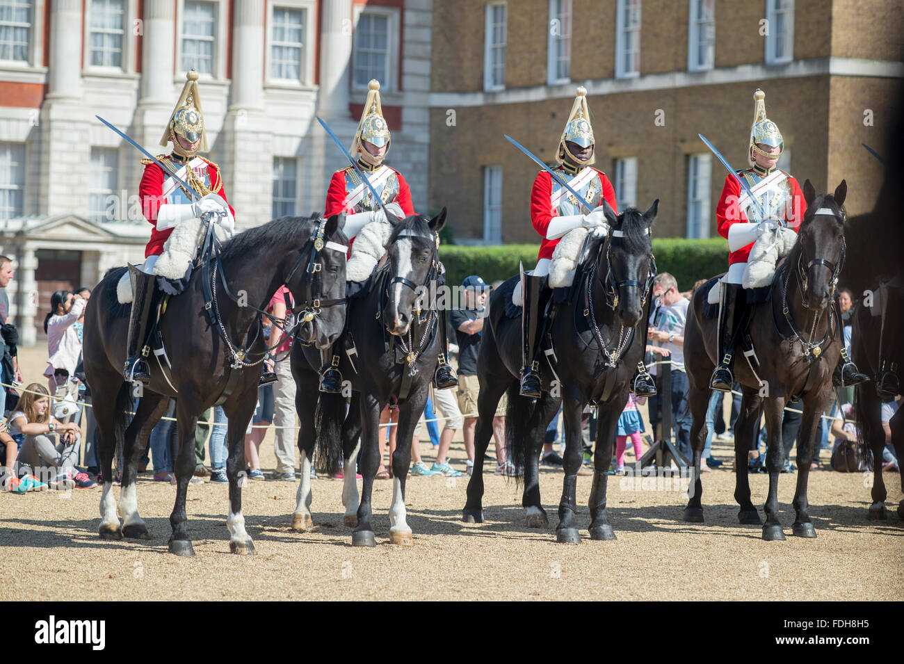 London, England - die Wachablösung am Pferd schützt Parade Stockfoto