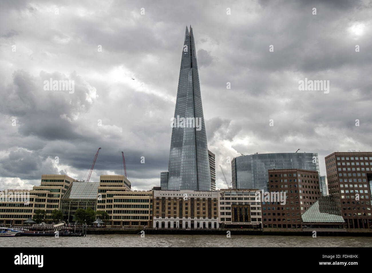 Der Shard Wolkenkratzer in London, England. Stockfoto