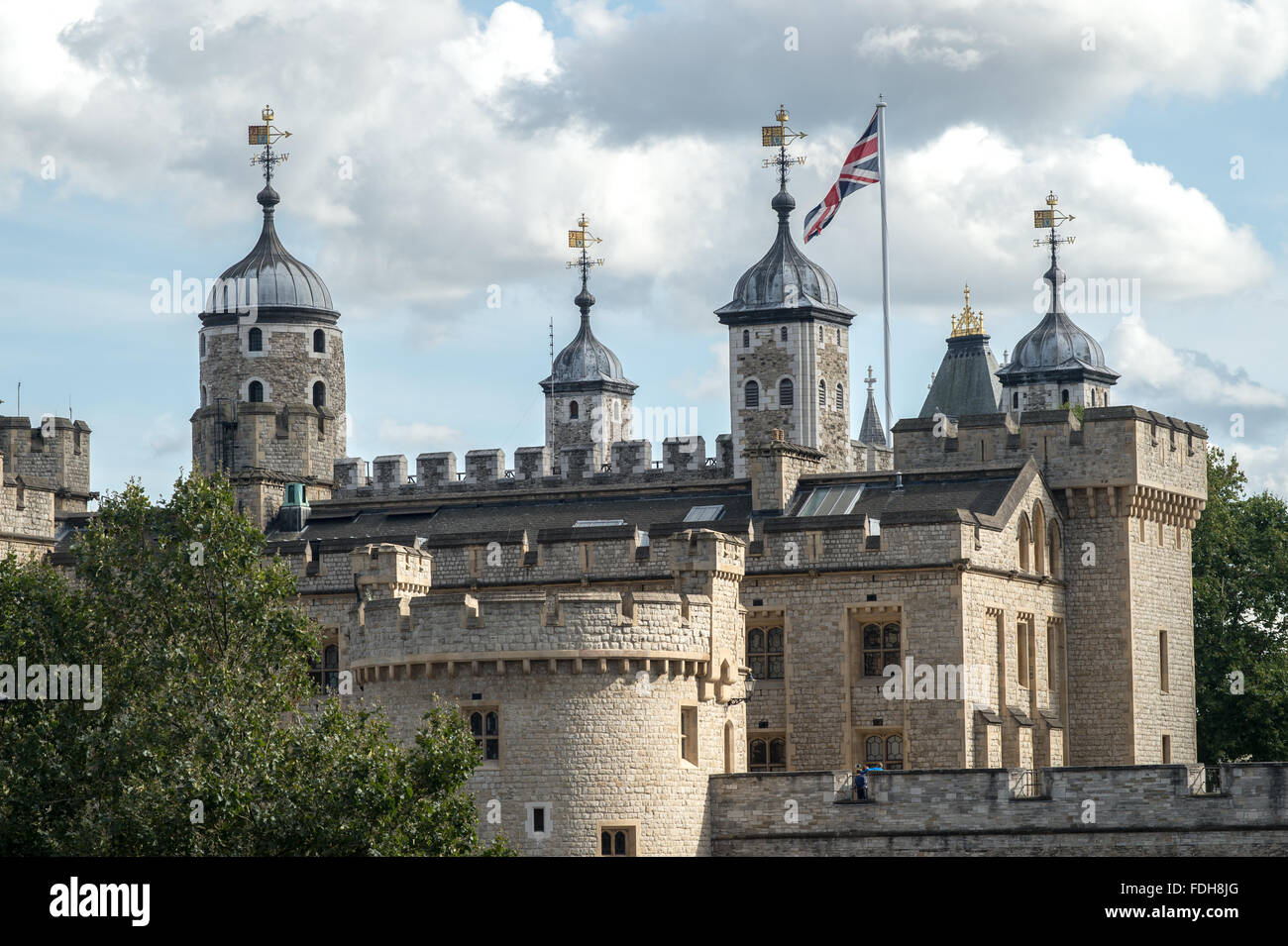 Tower von London in England, Großbritannien. Stockfoto