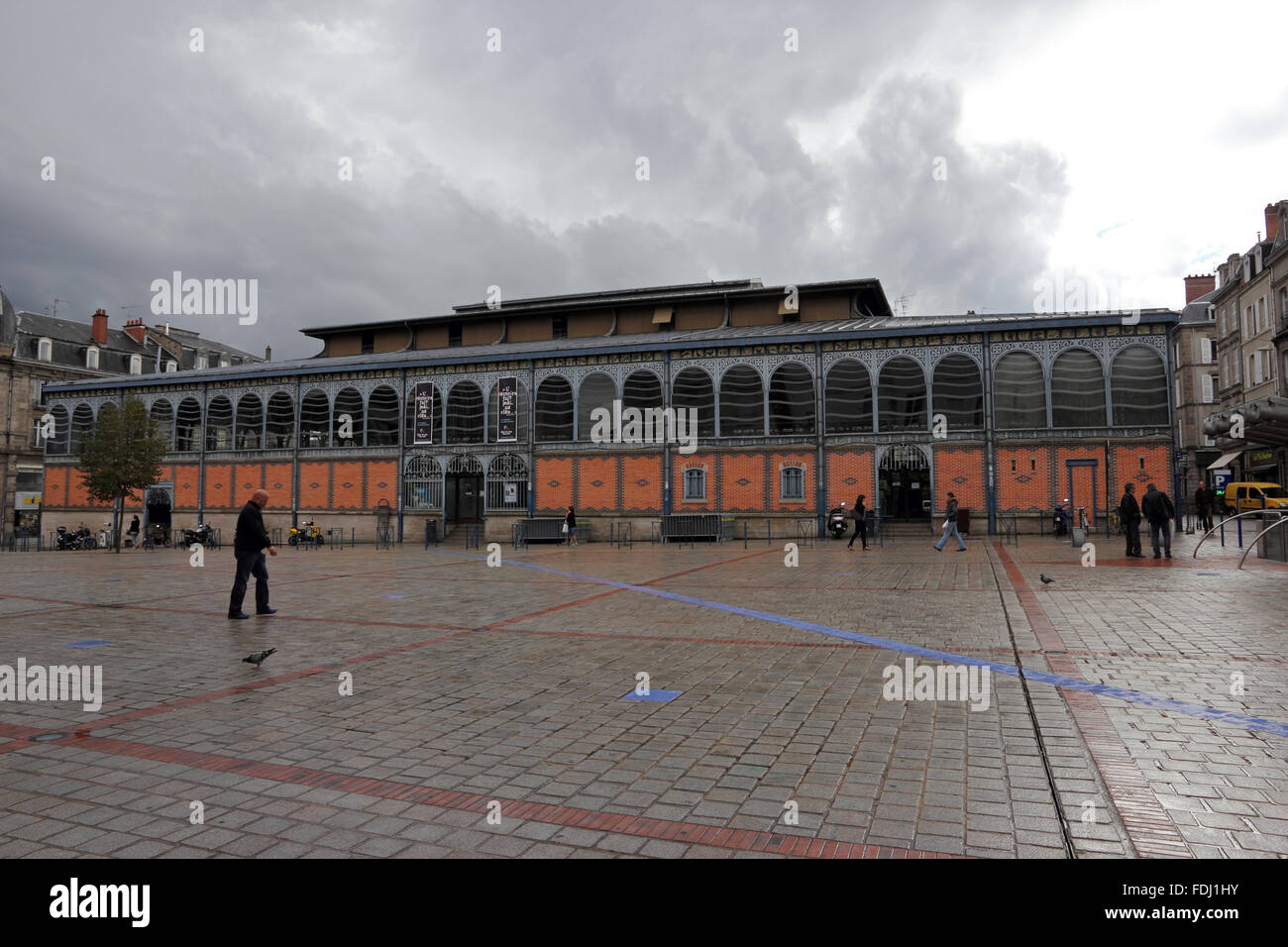Les Halles Markthalle, Limoges Stockfoto