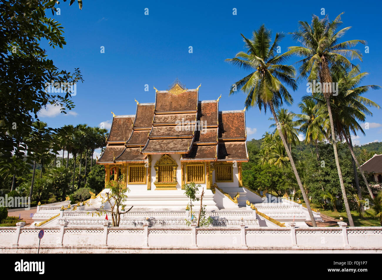 Die königliche Kapelle in Luang Prabang, Laos Stockfoto