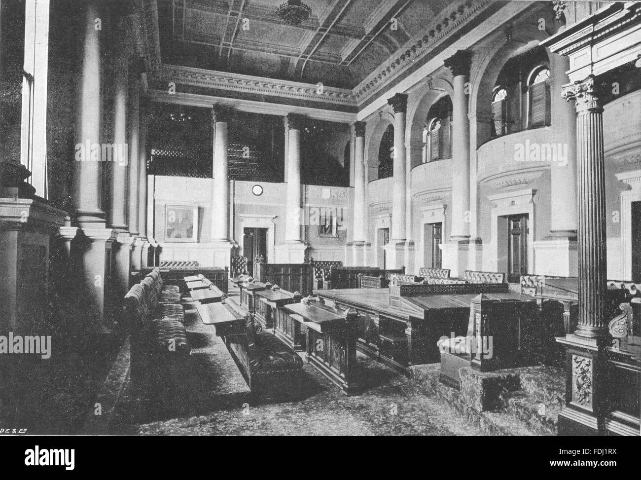 Südafrika: Legislative Council Kammer, Parliament House, Cape Town, 1899 Stockfoto