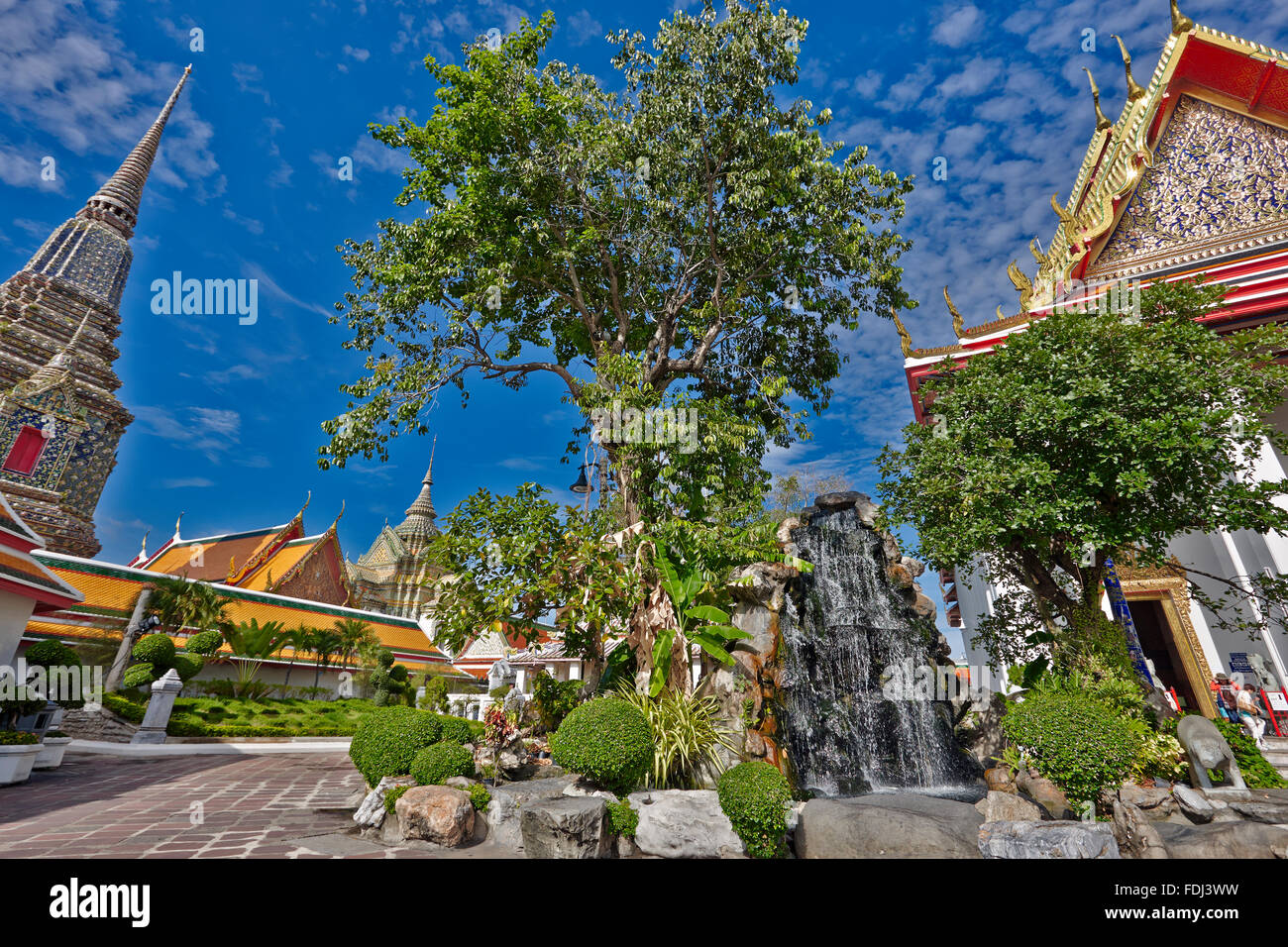 Tempel Wat Pho, Bangkok, Thailand. Stockfoto