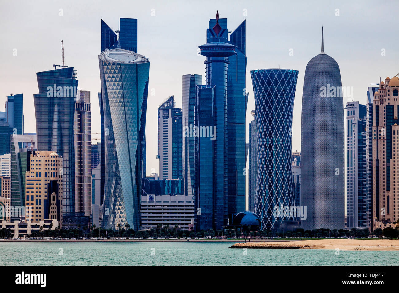 Doha Wolkenkratzer, Doha, Katar Stockfoto