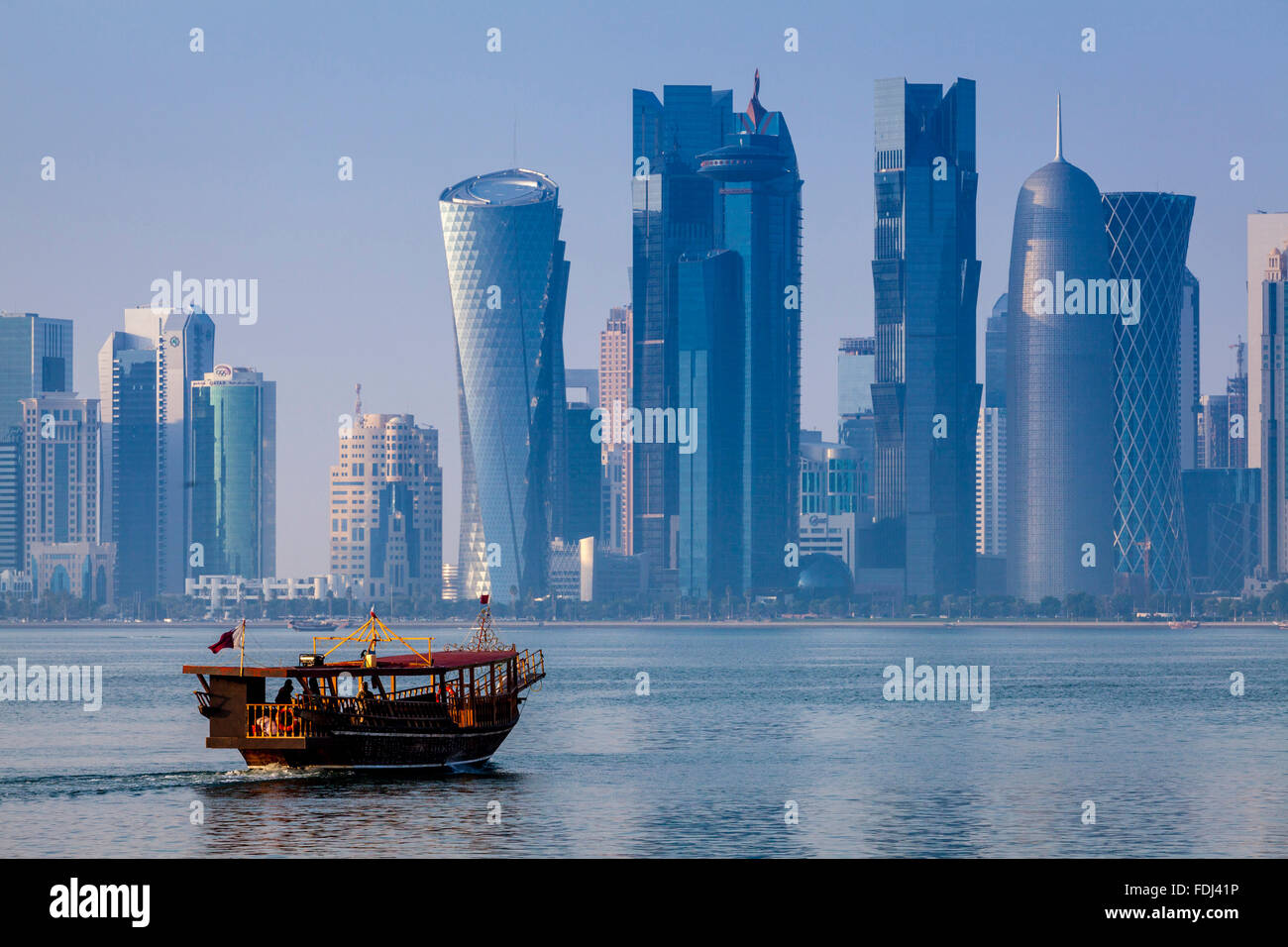 Doha Wolkenkratzer, Doha, Katar Stockfoto