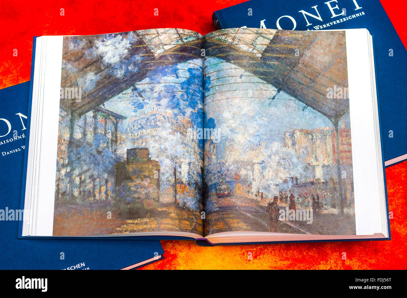 Kunstbuch - Monet, Taschen zu öffnen. Stockfoto