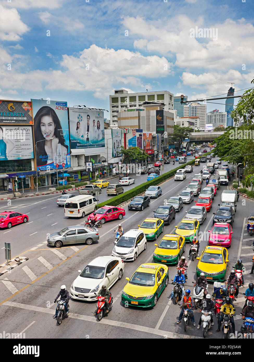 Phayathai Road. Bangkok, Thailand. Stockfoto