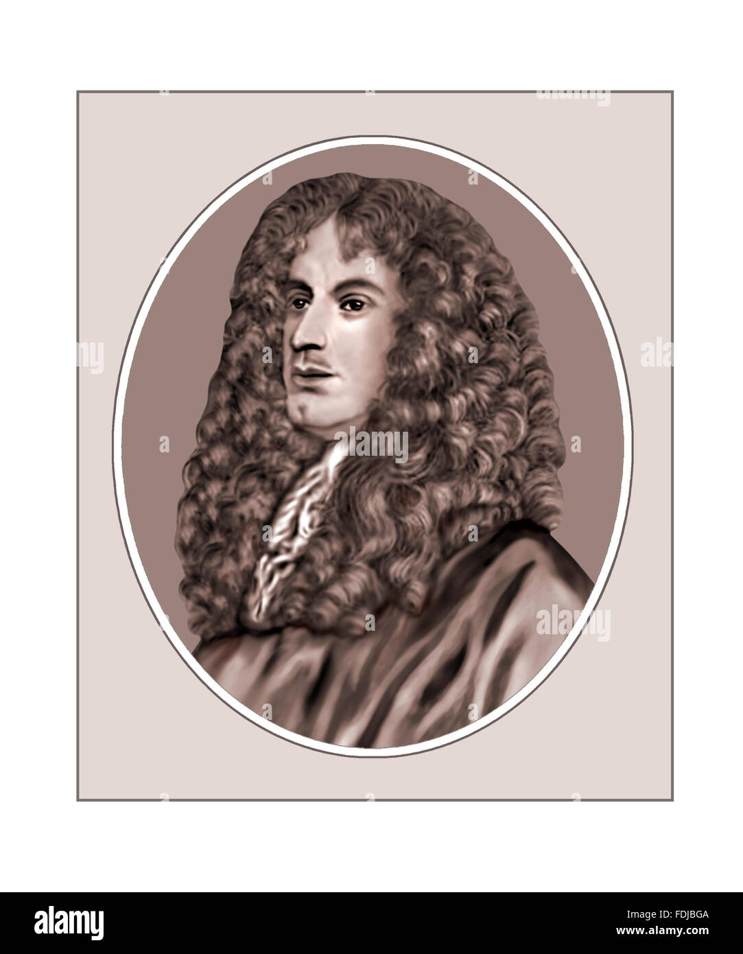 Giovanni Cassini, Mathematiker, Astronom, Porträt Stockfoto