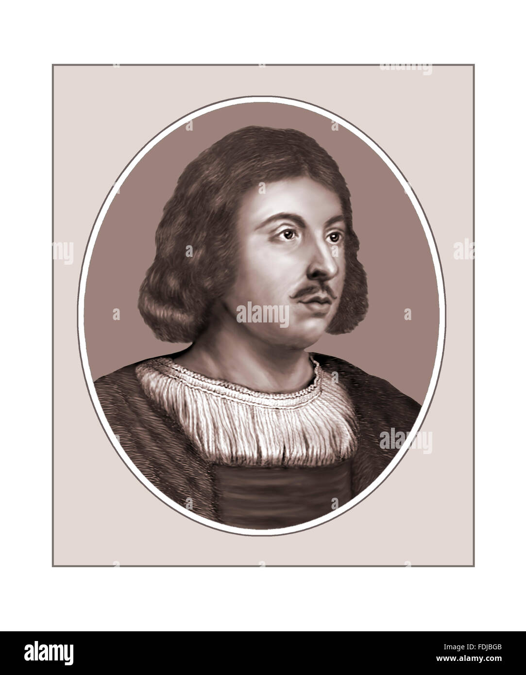 Giovanni Boccaccio, Schriftsteller, Dichter, Porträt Stockfoto