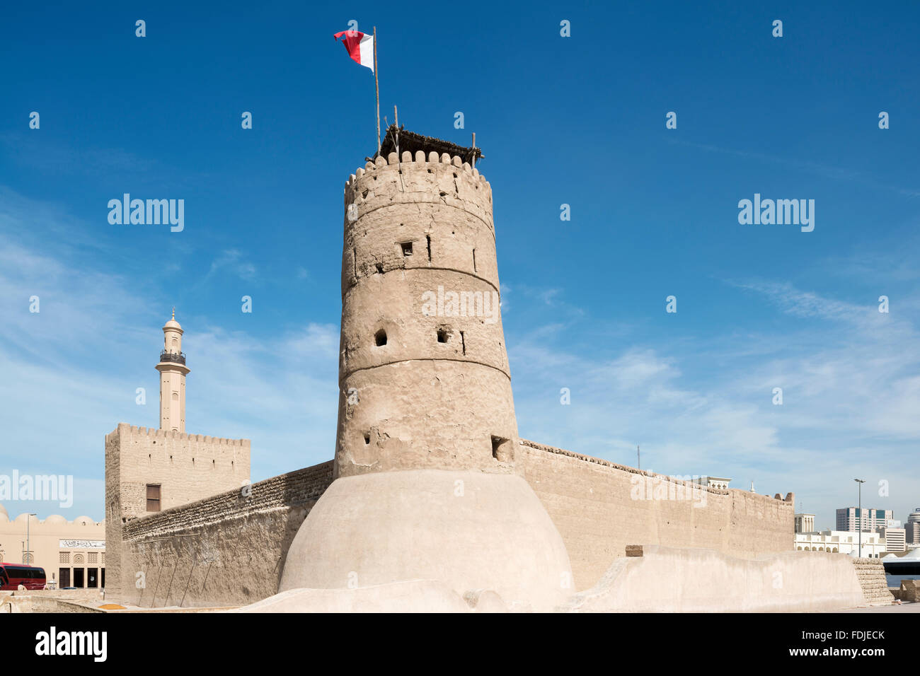 Al Fahidi Fort, das Dubai Museum, Dubai, Vereinigte Arabische Emirate Stockfoto
