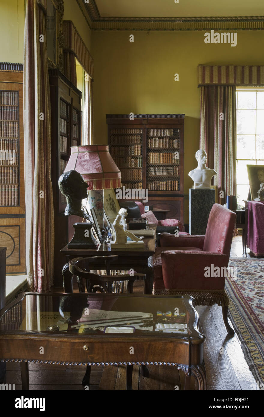 Die Castlereagh Zimmer im Mount Stewart House, Co. Down, Nordirland. Stockfoto