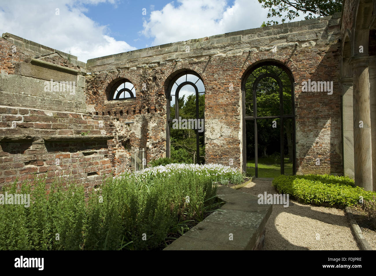 Das Innere der Orangerie am Gibside, Newcastle Upon Tyne. Die Orangerie wurde 1772 nach einem Entwurf zugeschrieben James Paine begonnen. Stockfoto