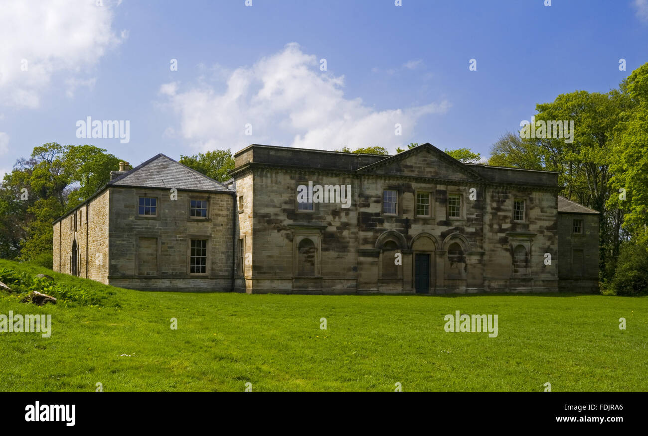 Die Ställe bei Gibside, Newcastle Upon Tyne. George Bowes erbte das Anwesen im Jahre 1722 und gestalteten das Gelände um Gibside Hall. Stockfoto