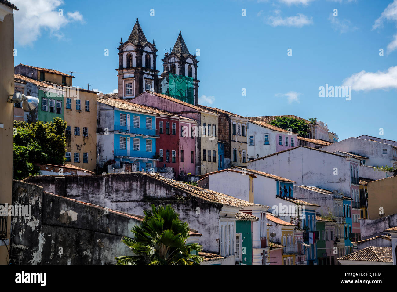 Altstadt Pelourinho, Salvador, Bahia, Brasilien Stockfoto