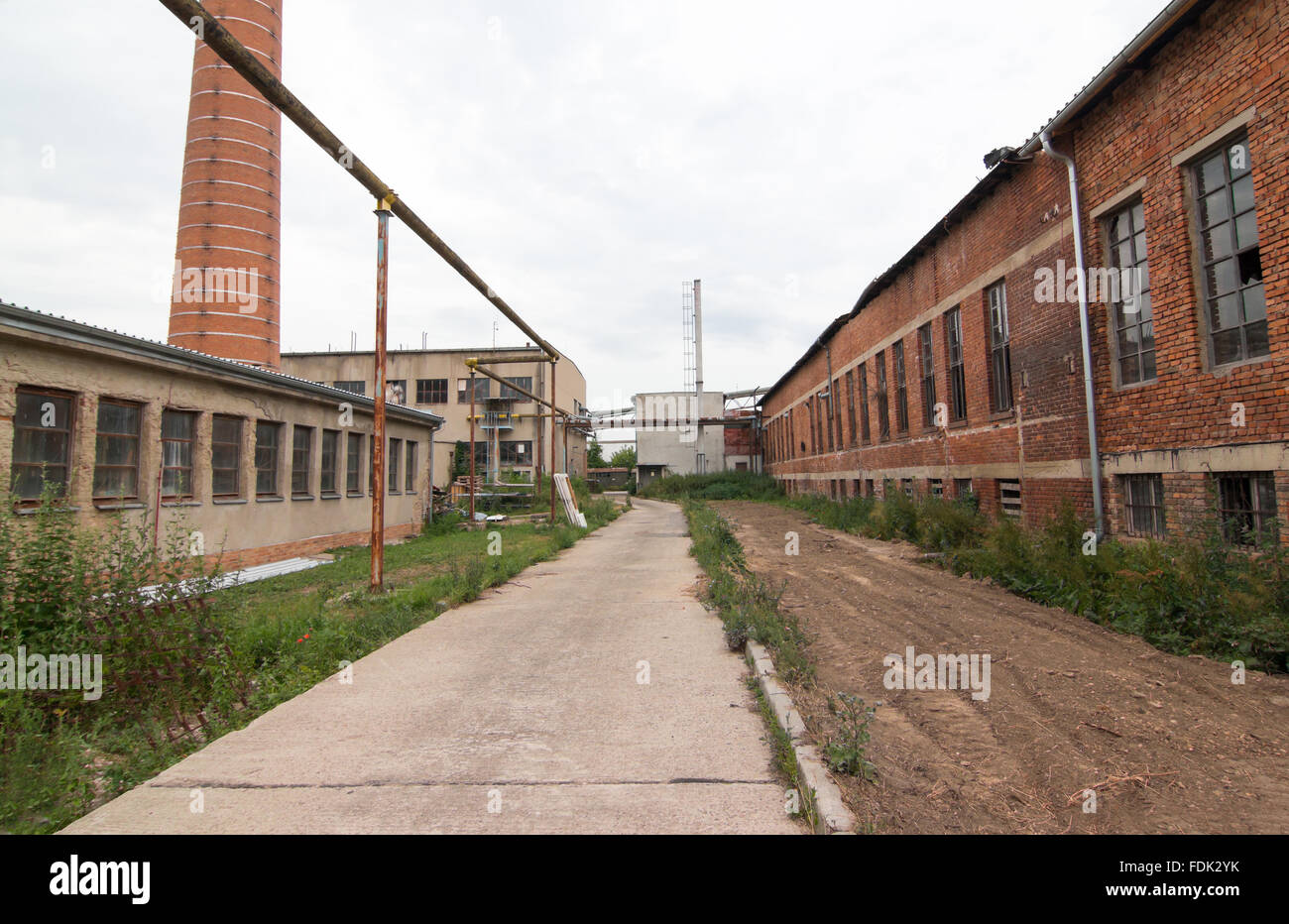 Verlassene Fabrik Stockfoto