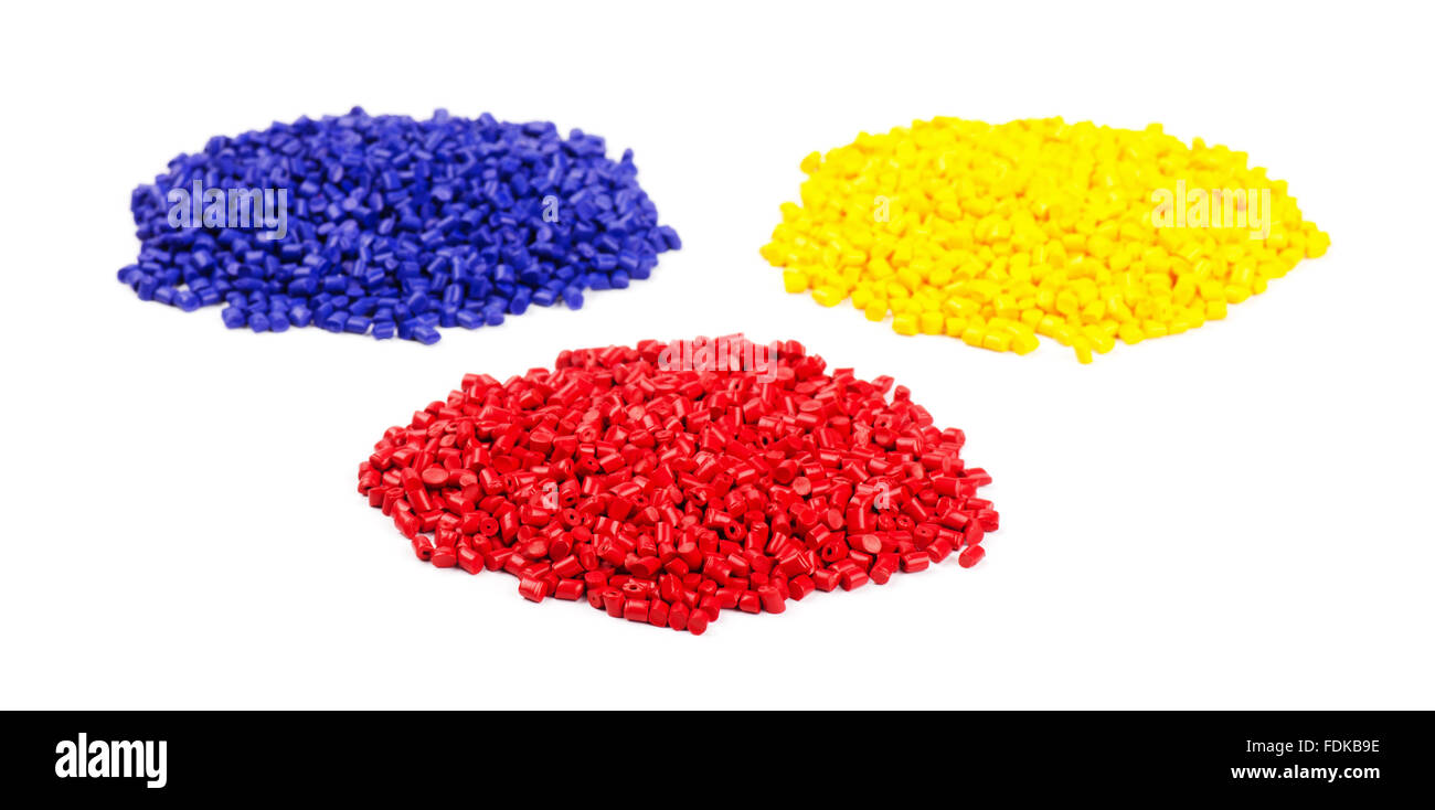 Plastic recycling pellets Fotos und Bildmaterial in hoher Auflösung