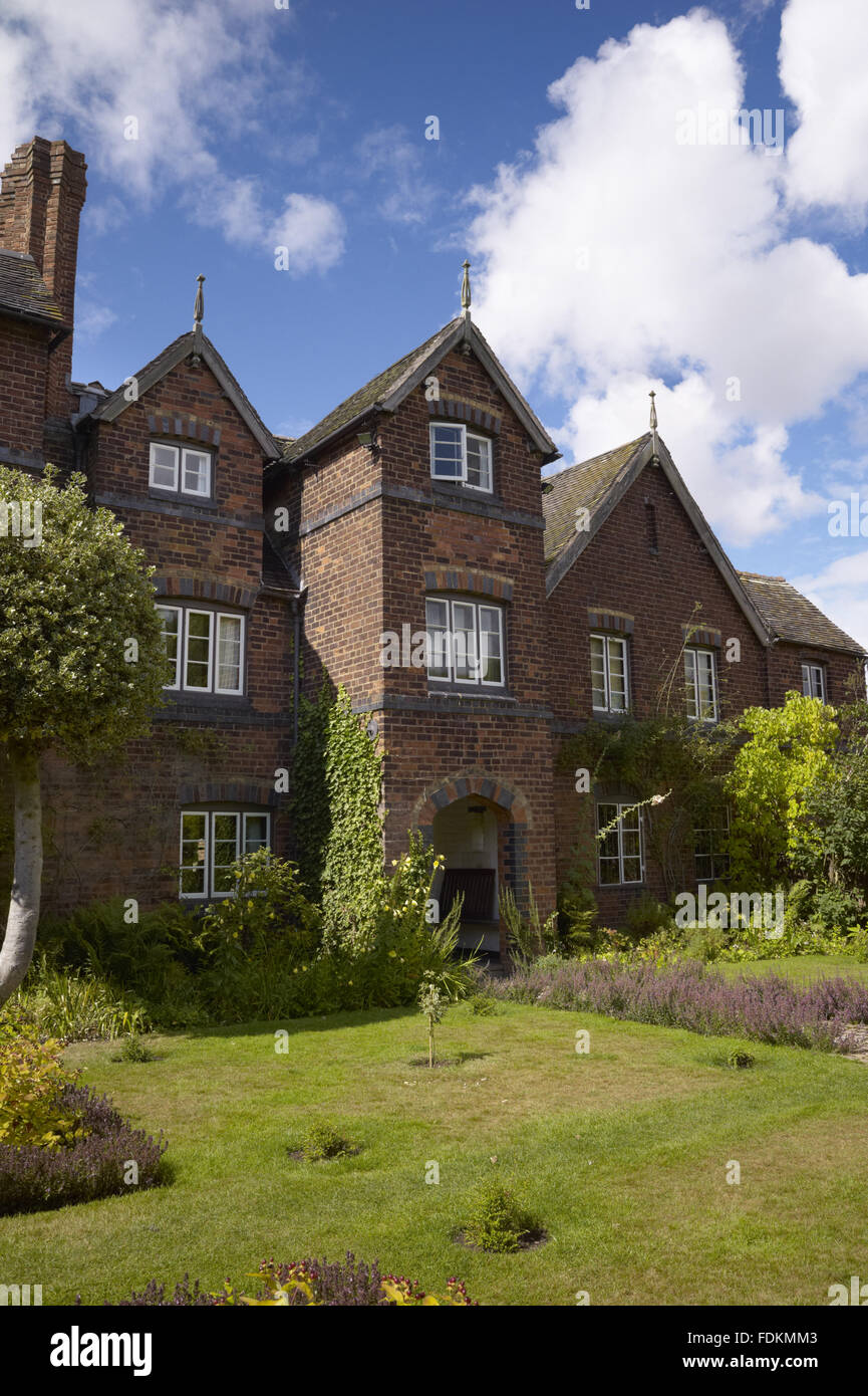 Die Eingangsfront an Moseley Old Hall, Staffordshire. Stockfoto