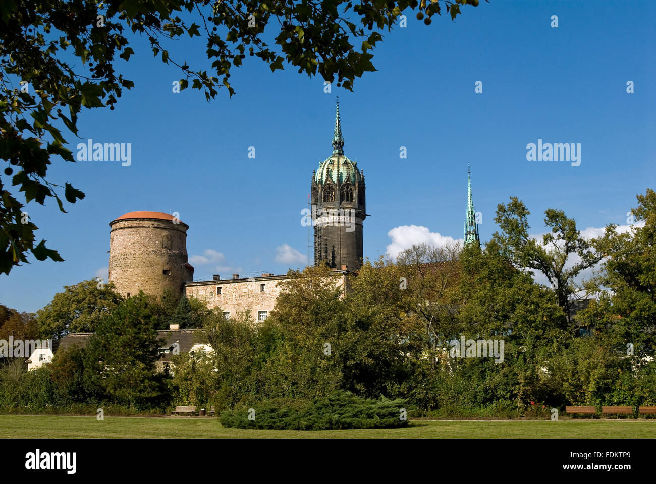 Wittenberg, Schlosskirche Stockfoto