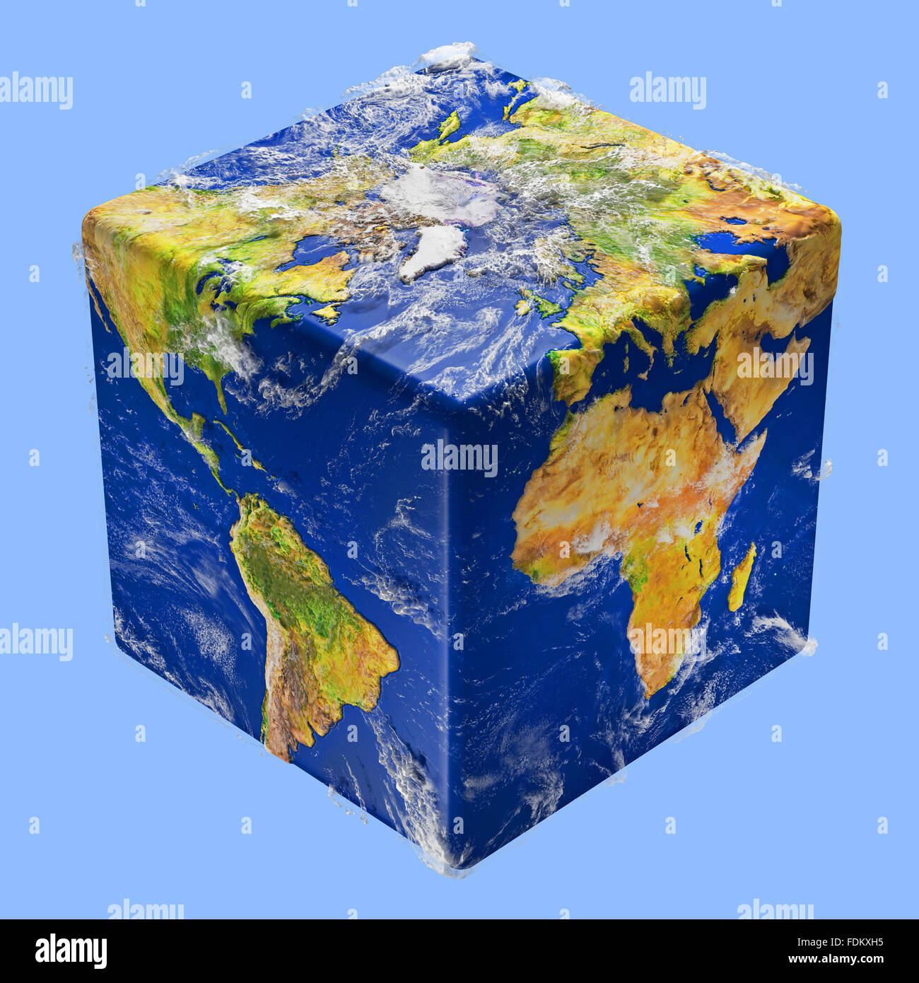 Erde-Würfel-box Stockfotografie - Alamy