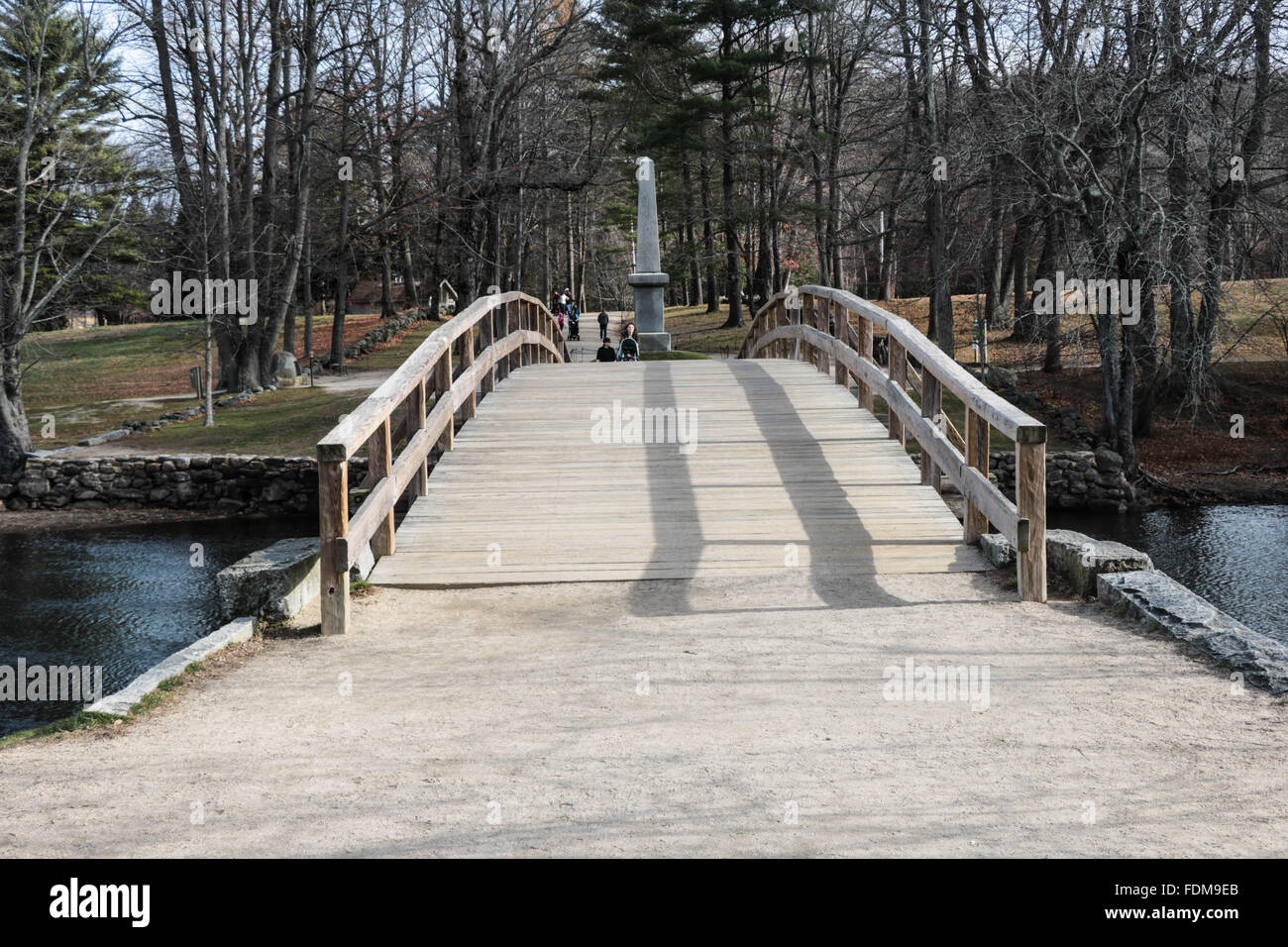 North Bridge in Concord, Massachusetts Stockfoto