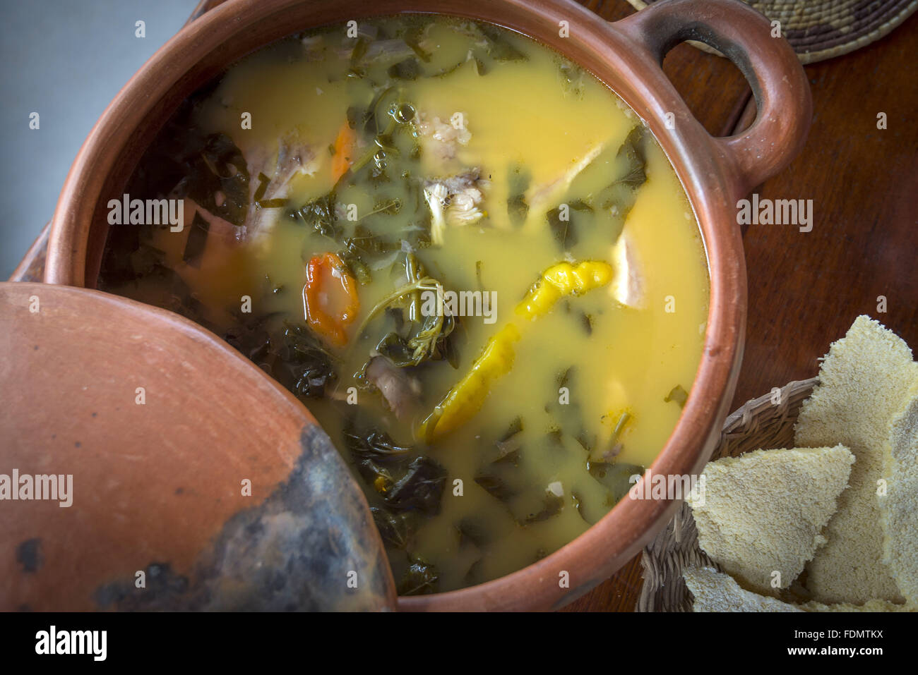 Damorida - typisches Gericht indigener Herkunft Stockfoto