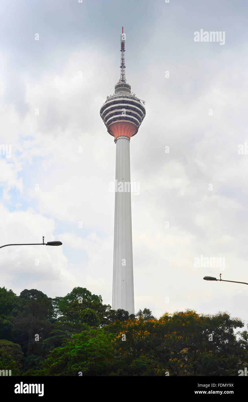 Kuala Lumpur Tower (Menara) in Kuala Lumpur, Malaysia. Stockfoto