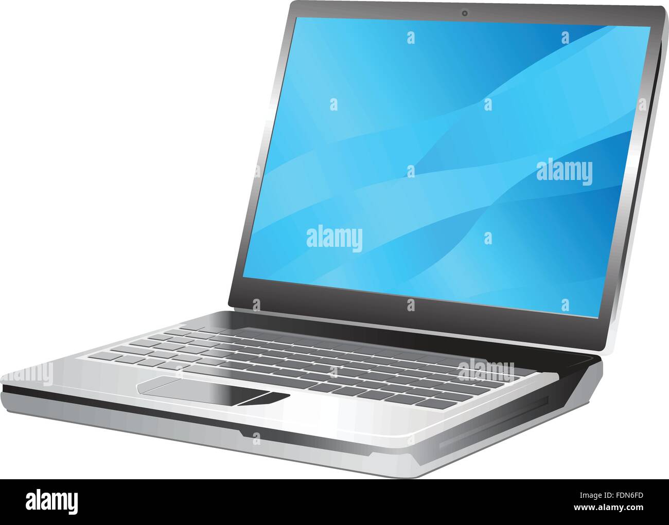 Laptop-Vektor-illustration Stock Vektor