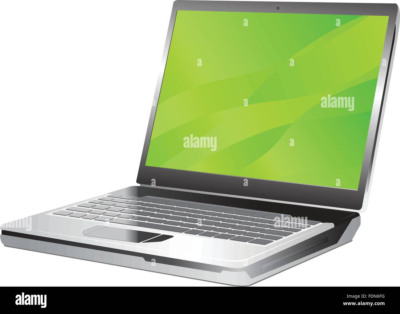 Laptop-Vektor-illustration Stock Vektor