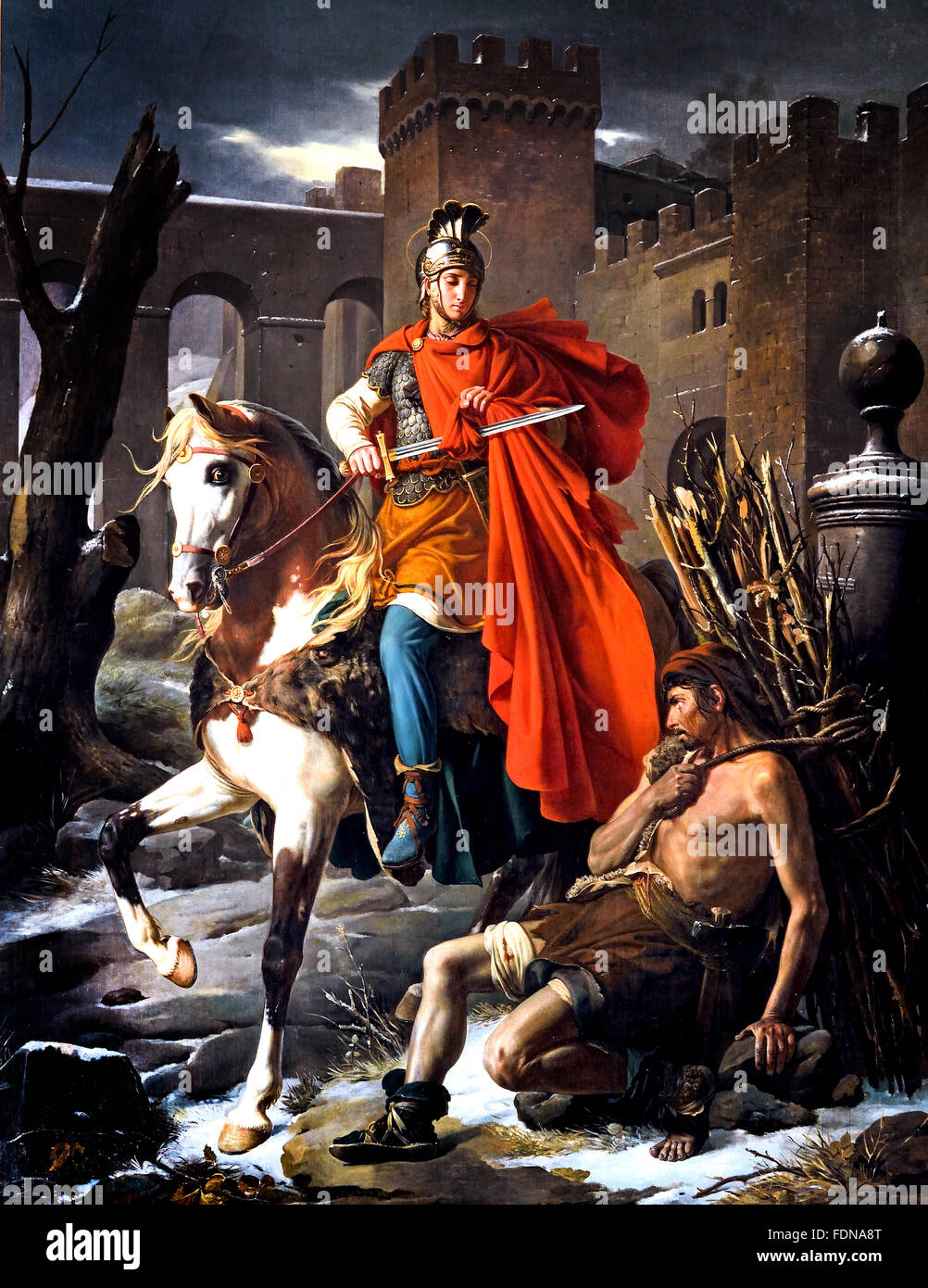 Cathédrale Saint Gatien - Touren La Charité Amiens (1824) Victor Schnetz Kathedrale Frankreich Französisch (Catianus - Gratien war der Gründung Bischof des Stuhls Touren) Stockfoto