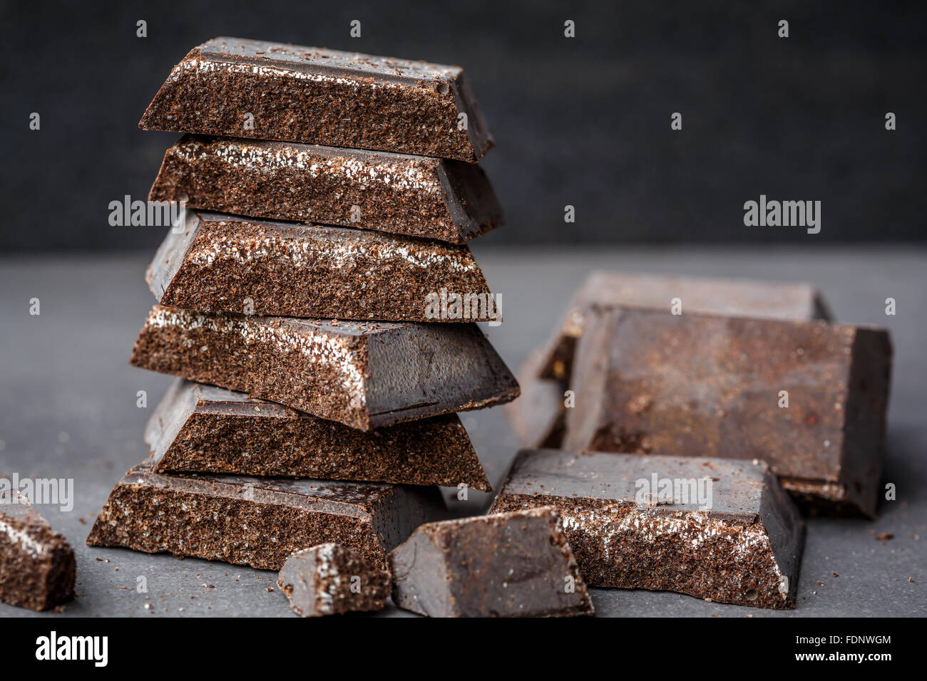 Cioccolato di Modica (Schokolade von Modica) sizilianische Spezialität Stockfoto