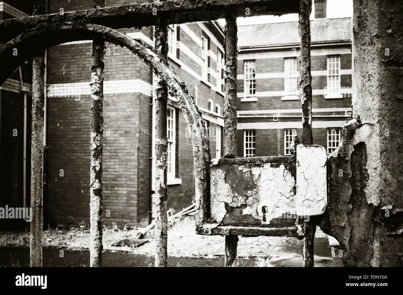 Fotos vom Whitchurch Hospital Cardiff kurz bevor es geschlossen wurde Stockfoto