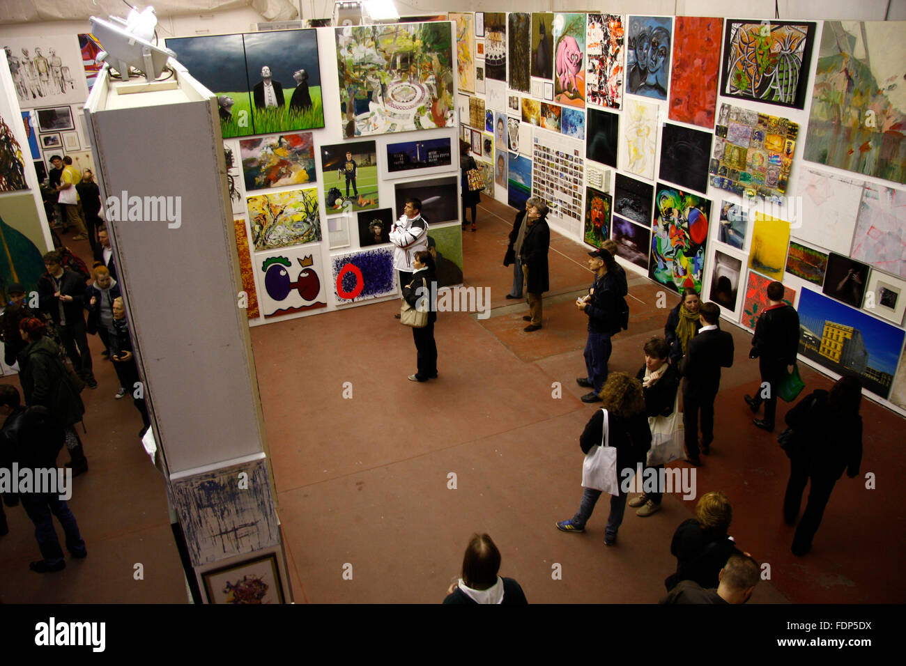 Impressionen - Ausstellung "Macht Kunst", die Deutsche Bank-Kunsthalle, Alte Muenze Berlin, 28. April 2013, Berlin. Stockfoto