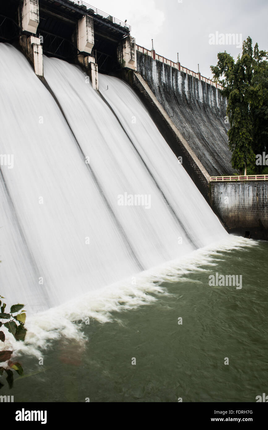 Schöne Neyyar Dam Stockfoto