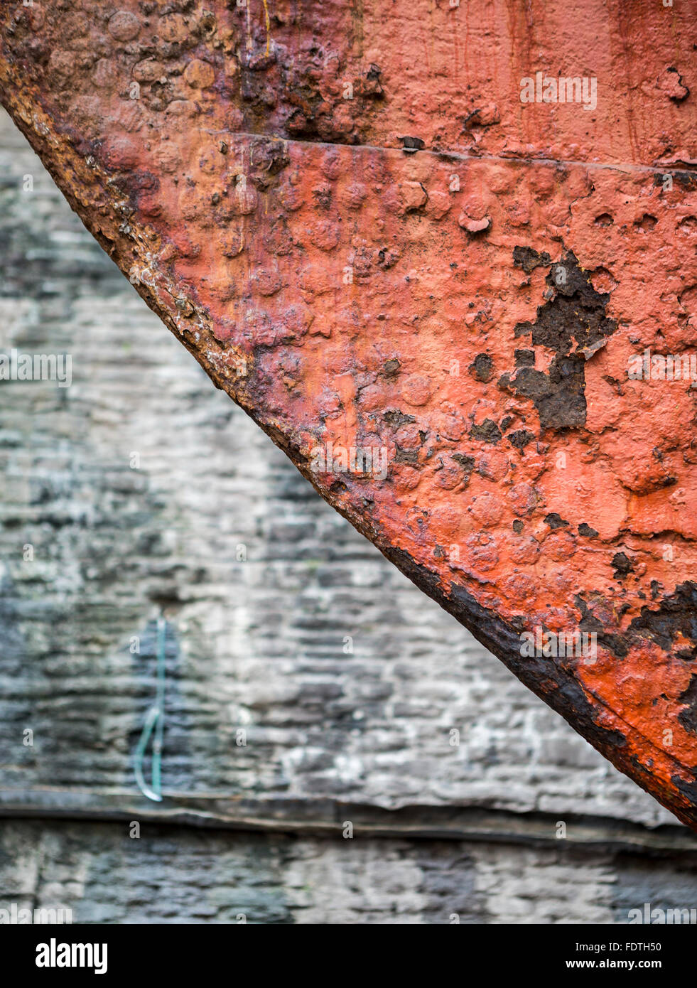 Bogen von der Brunel Schiff SS Great Britain im Trockendock in Bristol Stockfoto