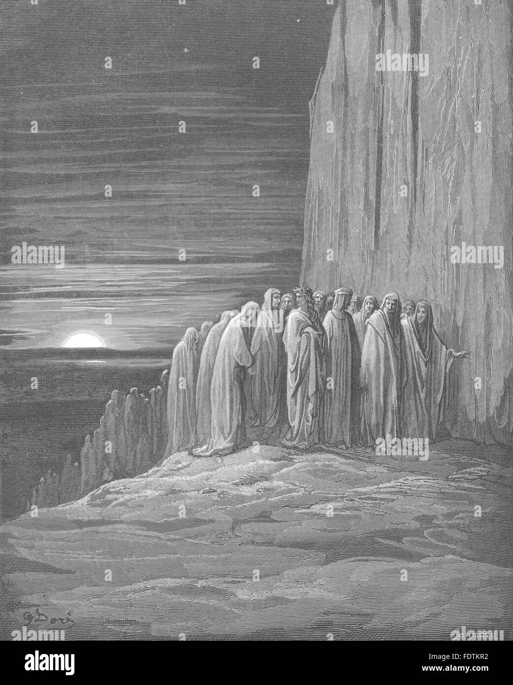 DANTE: Aber nicht langen Schlummer würde, print 1893 Antik Stockfoto