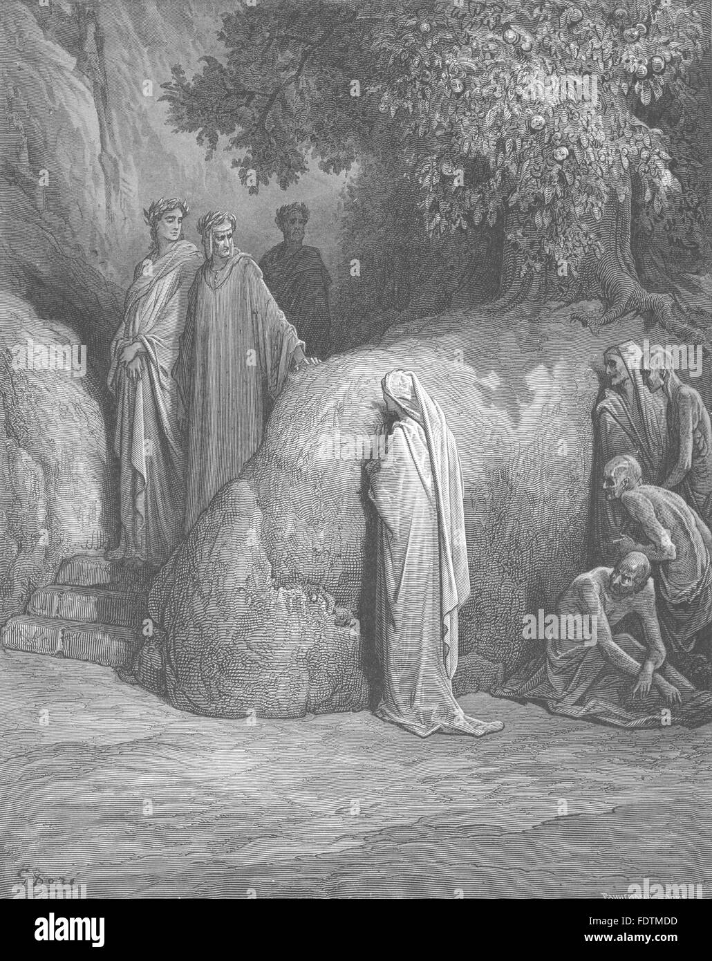 DANTE: Wer sind diese Twain Geister, das dir es escort?, alten Drucken 1893 Stockfoto