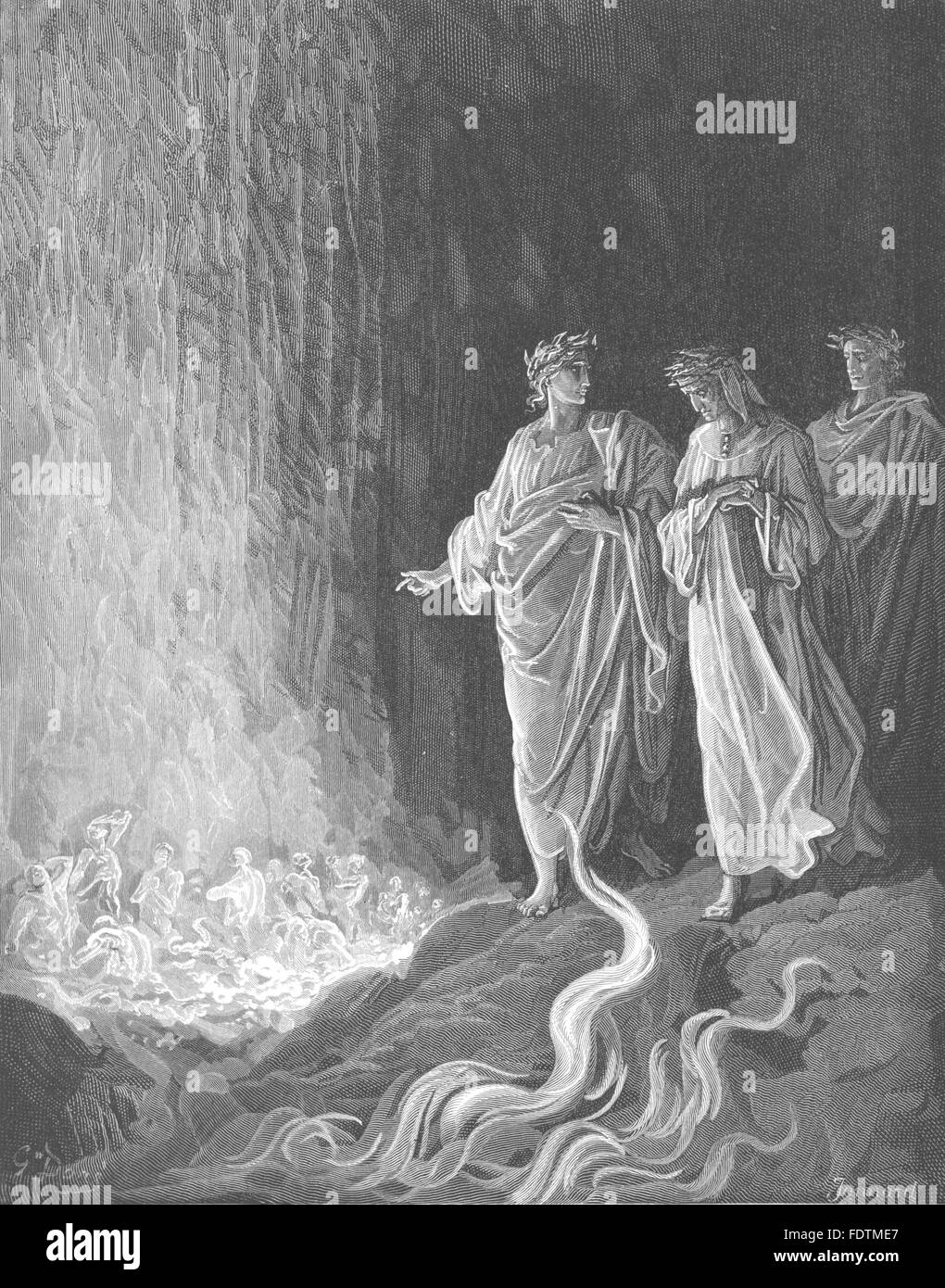 Dante:then Busen brennende Masse, gehört Gott Gnade gesungenen Filz nicht weniger Lust, 1893 Stockfoto