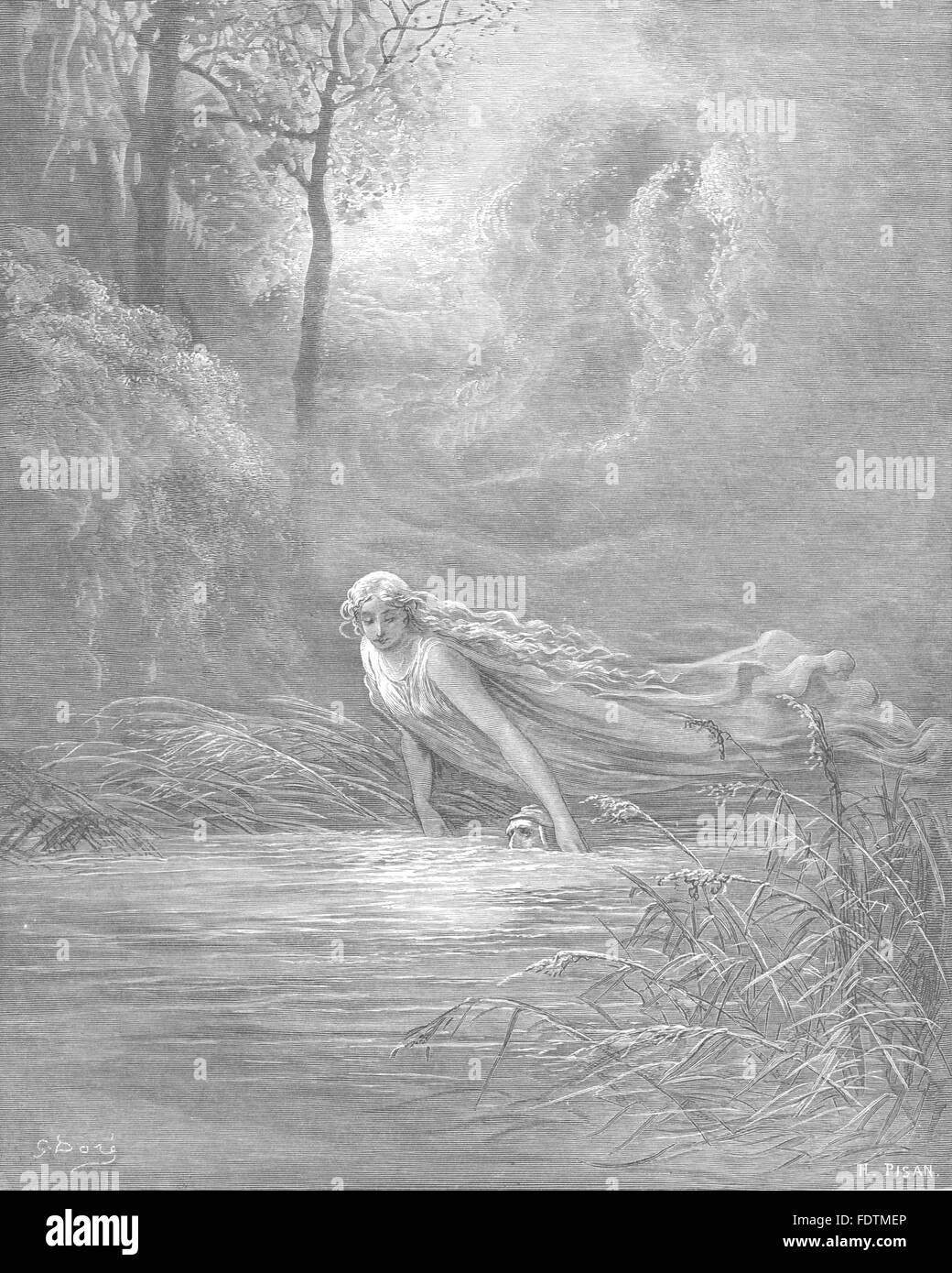 DANTE: Beauteous Dame, Ausbau, Arme schließe mein Tempel & aufblühte, 1893 Stockfoto