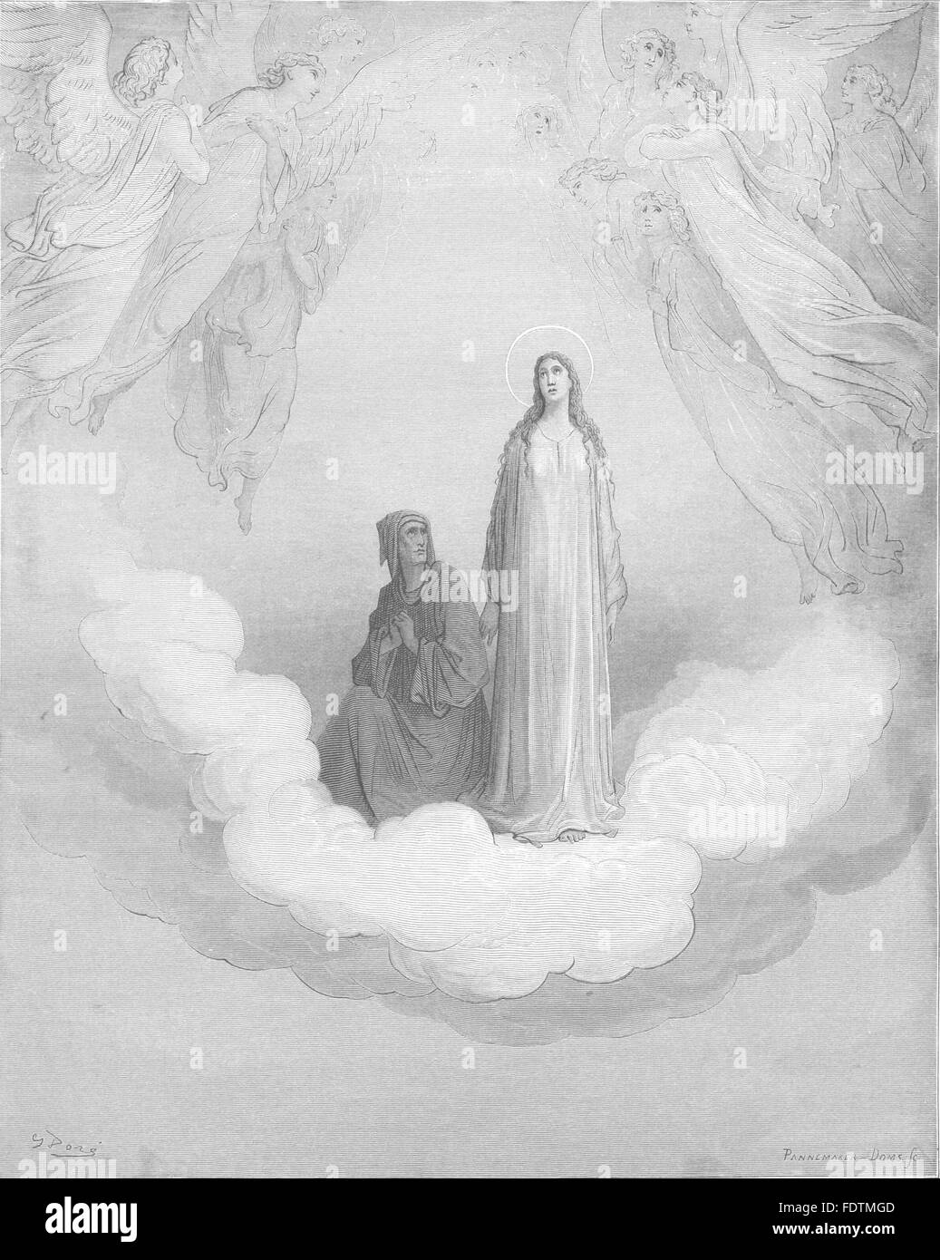 DANTE: Wieder meine Augen Korrektur hatte Beatrice; meine Seele, die aussieht gefunden, 1893 Stockfoto