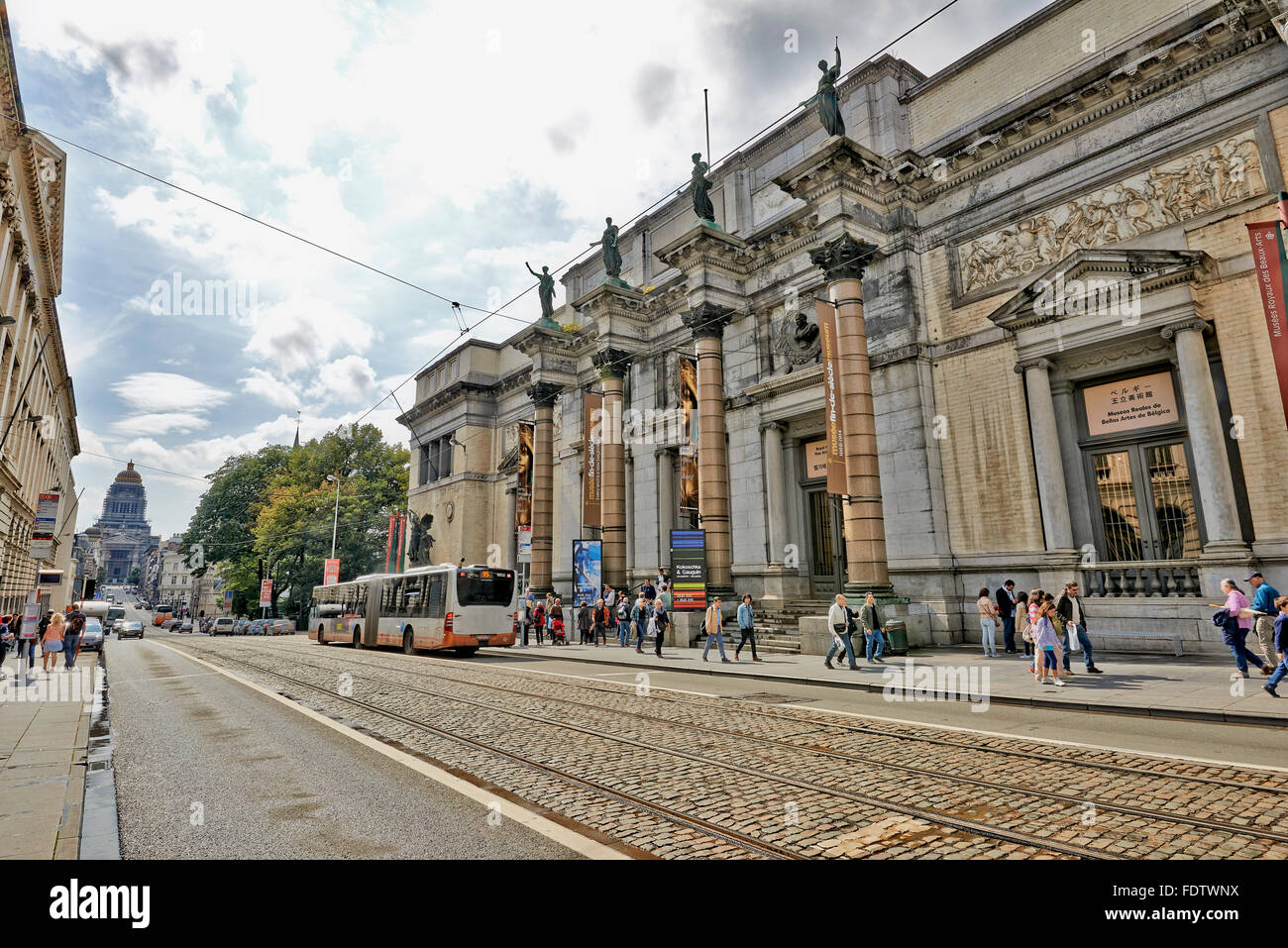 Das Königliche Museum Belgien in die Innenstadt von Brüssel am 15. August 2014. Es enthält über 20.000 Zeichnungen, Skulpturen und Gemälde Stockfoto